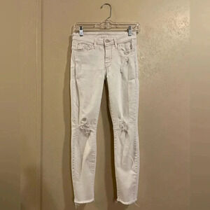 MOTHER women’s Looker Ankle Fray jeans size 26